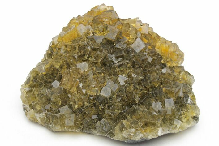 Gemmy, Yellow, Cubic Fluorite Cluster - Moscona Mine, Spain #219025